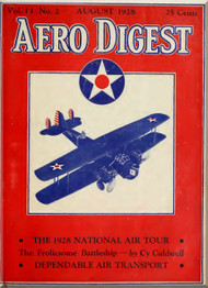 Aero Digest  Aircraft Aviation Magazines August 1928