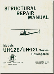 Hiller  UH-12 E / L Helicopter Structural Repair  Manual 