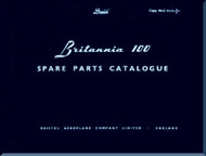 Bristol Britannia 100 Aircraft llustrated Parts Manual Manual -  ( English Language ) 