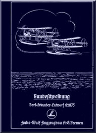 Focke-Wulf  FW 62  Aircraft  Operating  Manual ,    (German Language ) -  Baubeschreibung 