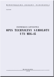 Mikoyan Gurevich MiG-15 Aircraft Technical Manual  ( Polish  Language )