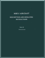 Mikoyan Gurevich MiG-17 Aircraft Inspection and Scheduled Maintenance Work Manual - Armaments - ( English  Language )