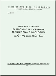Mikoyan Gurevich Mig-19 Aircraft Instruction  Manual  ( Polish  Language )