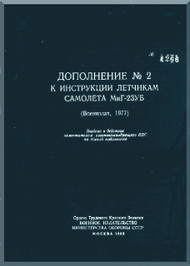 Mikoyan Gurevich Mig-23 UB Aircraft Technical Manual  ( Russian  Language )