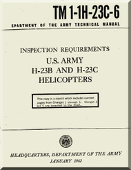 Hiller H-23 C  Helicopter Inspection Requirements  Manual - TM 1-1H-23C-6 -