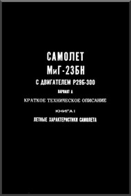 Mikoyan Gurevich Mig-23  BN Aircraft Flight Carat eristic Technical   Manual   ( Russian  Language )