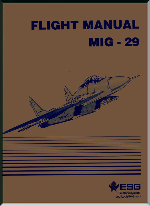 Mikoyan Gurevich Mig-29  Aircraft Flight Manual  ( English  Language )