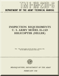 Hiller H-23 D  Helicopter Inspection Requirements  Manual - TM 1-1H-23D-6 -
