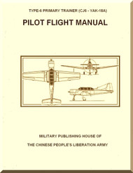   Yakovlev Yak-1A PT6 CJ6 Aircraft  Flight  Manual ,   (English  Language ) - Translate from the Original in Chinese