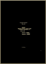 Yakovlev Yak-40  Aircraft Statement of Single  spare parts and ground support equpment  Manual T000-01- APP-  (Russian  Language ) -