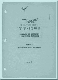 Tupolev Tu-154   Aircraft  Technical  Manual - 811 pages   ( Russian  Language )