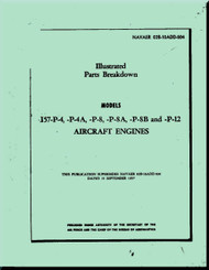 Pratt & Whitney J57-P-4, P-4A, P-8. P-8B and P-12  Aircraft Engine Illustrated Parts Catalog  ( English Language ) -NAVAER 028-10ADD-804