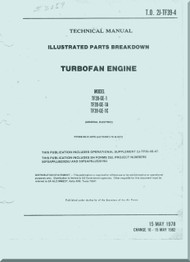 General Electric  TF39-GE-1 , 1A, 1C Aircraft  Engine Illustrated Parts Catalog  Manual - T.O. 2J-TF39-4  - 1978
