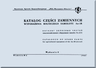Antonov /  PZL An-2 SKH   Aircraft Spare Parts Catalog  Agricultural Equipment Manual  ( Multi Language ) 