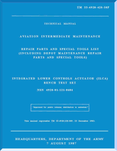 Boeing Helicopter CH-47 D Series Aviation and Intermediate Maintenance repair Parts and Special Tools List Manual - 1987 - TM 55-4920-420-30P 