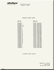 Allied-Signal / Garrett / Honeywell TPE3311-14GR   Turboprop  Illustrated Parts Catalog   Manual - Report 72-04-06