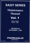 Fairchild SA227 Series  Aircraft Maintenance  Manual - Vol.1 of 2 Rev 94 -1993