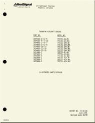   Allied-Signal / Garrett / Honeywell TFE731-3A, -3AR, -3C, -3CR Turbofan  Engine Illustrated Parts Catalog  Manual - Report  72-00-68