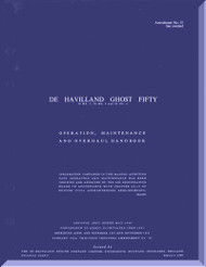 De Havilland Ghost 50 Aircraft Engine Maintenance Overhaul Manual - 529 pages 