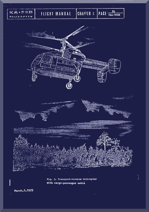 KAMOV Ka-26  Helicopter Flight Manual  ( English Language )- 1973
