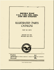 Pratt & Whitney R-2800 Double Wasp  CA-3, CA18, CB3, CB16, and CB17 Aircraft Engines Illustrated Parts Catalog Manual 1974