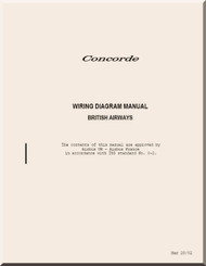 Aerospatiale / BAe / BAC  Concorde  Aircraft Wiring Diagram  Manual -  ( English Language ) 