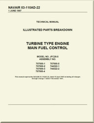 Turbine Type Engine Main Fuel Control Model No. JFC26-5  Illustrated Parts Breakdown Manual NAVAIR 03-110AD-22