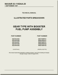 Gear Type Fuel Pump Assembly With Booster  Illustrated Parts Breakdown   Manual NAVAIR 03-110DAA-20