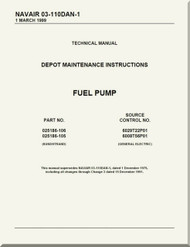 Fuel Pump  Depot Maintenance Instructions  Manual NAVAIR 03-110DAN-1