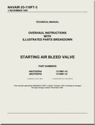 Starting Air Bleed Valve  Overhaul Instructions with  Illustrated Parts Breakdown  Manual NAVAIR 03-110FT-3