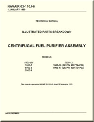 Centrifugal Fuel Purifier Assembly Illustrated Parts Breakdown  Manual NAVAIR 03-110J-6