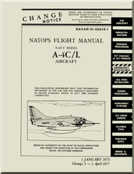 Mc Donnell Douglas A-4 C / L Aircraft Flight Manual 01-40AVE-1 - 1977