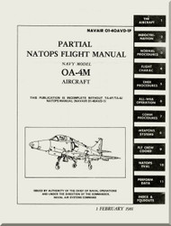 Mc Donnell Douglas OA-4 M  Aircraft Partial Flight Manual 01-40AVD-1P - 1981