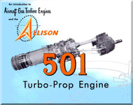 Allison 501 Turbo Prop   Aircraft Engine  Technical Brochure Manual