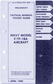 Mc Donnell Douglas F / TF -18 A   Aircraft  Tactical  Manual - Pocket Guide  A1-F18AA-TAC-300