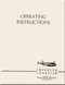 Lockheed L-18 " Lodestar " Aircraft Operation  Instructions Manual