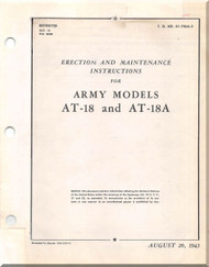 Lockheed AT-18 and AT-18 A Aircraft Erection and Maintenance Manual - T.O. 01-75KA-2 - 1943