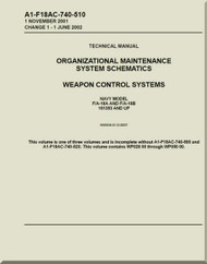 Mc Donnell Douglas F / A -18A  and F / A -18 B  Aircraft  Organizational Maintenance - System Schematics  - Weapon Control  Systems - A1-F18AC-740-510