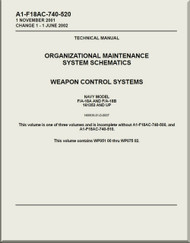 Mc Donnell Douglas F / A -18A  and F / A -18 B  Aircraft  Organizational Maintenance - System Schematics  - Weapon Control  Systems - A1-F18AC-740-520