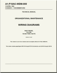 Mc Donnell Douglas F / A -18A   Aircraft  Organizational Maintenance - Wiring Diagrams Manual - A1-F18AC-WDM-000