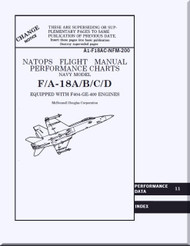  Mc Donnell Douglas F- / A -18 A / B / C / D  Aircraft  Flight Manual  Performance Charts  A1-F18AC-NFM-200