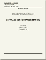 Mc Donnell Douglas F / A 18 A / B / C / D  Aircraft  Organizational Maintenance - Software Configuration Manual    - A1-F18AC-SCM-000