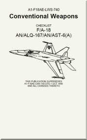 Mc Donnell Douglas F / A 18  Aircraft  - Conventional Weapons - Checklist  AN / ALQ-167 / AST-6(A) - A1-F18AE-LWS-740