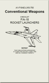 Mc Donnell Douglas F / A 18  Aircraft  - Conventional Weapons - Checklist  Rocket Launches  - A1-F18AE-LWS-750