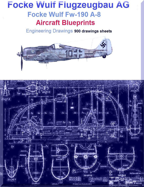 Focke Wulf Fw-190 A-8 Aircraft Blueprints -Download