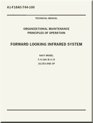 Mc Donnell Douglas F / A 18 A / B / C / D  Aircraft  Organizational  Maintenance  - Principles of Operation  -  Forward Looking Infrared  System  -  A1-F18AC-744-100