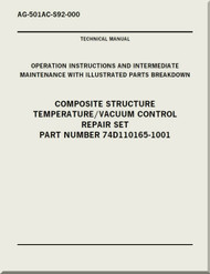 Technical Manual - Operation and Service Instructions with Illustrated Parts Breakdown - Composite Structure Temperature / Vacuum Control Repair set    -    NAVAIR AG-501AC-S92-000