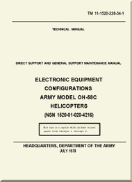 Bell Helicopter OH-58 C  Direct Support and General Support  Maintenance  Manual - Electronic Equipment Configuration  OH-58C  TM 11-1520-228-34-1