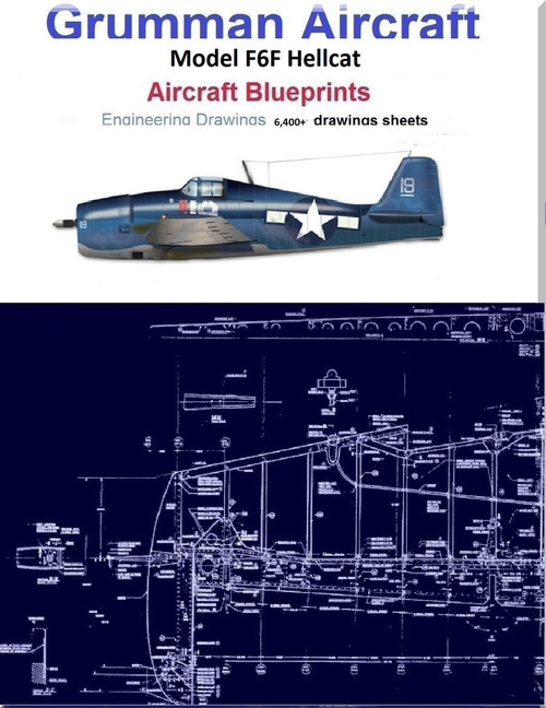 Grumman Aircraft F6F Hellcat Blueprints Engineering Drawings USBD or Download