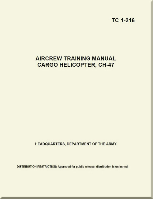 Boeing Helicopter CH-47 Aircrew Training Cargo Helicopter Manual - TC 1